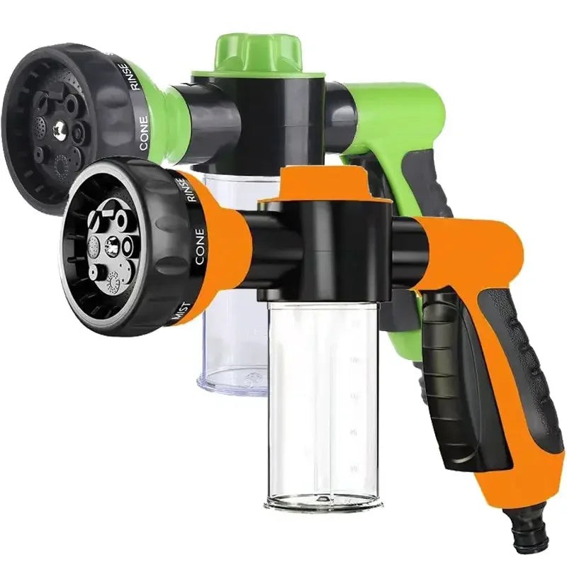 8-in-1 High-Pressure Foam Spray Gun – Car Wash, Garden & Multi-Purpose Hose Nozzle