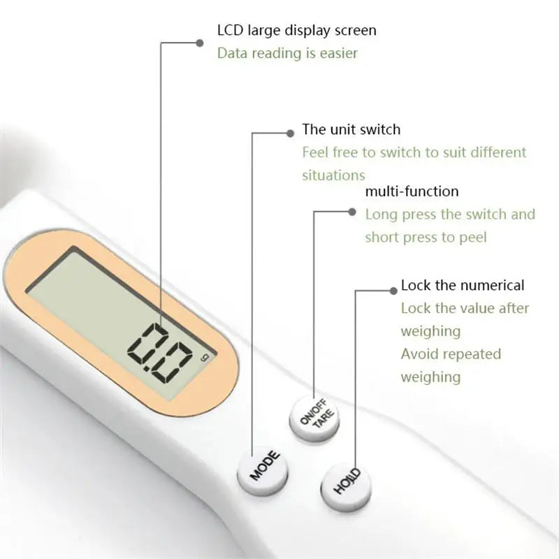 Digital Weighing Spoon Scale – Precision Kitchen Scale for Coffee, Baking & Cooking