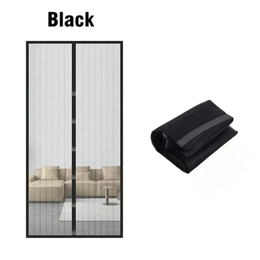 Magnetic Mesh Screen Door Curtain – Hands-Free Bug & Mosquito Barrier