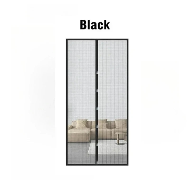 Magnetic Mesh Screen Door Curtain – Hands-Free Bug & Mosquito Barrier