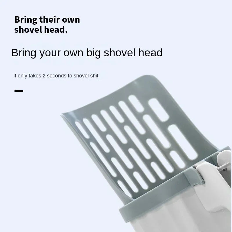 Product with text 'Bring your own shovel head' on a light gray background