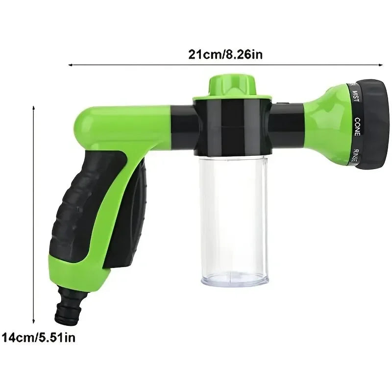 8-in-1 High-Pressure Foam Spray Gun – Car Wash, Garden & Multi-Purpose Hose Nozzle