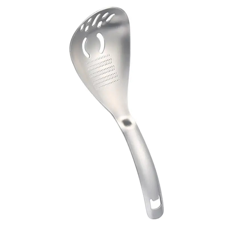 Multifunctional Stainless Steel Grater Spoon – 6-in-1 Kitchen Tool for Garlic, Ginger & Vegetables